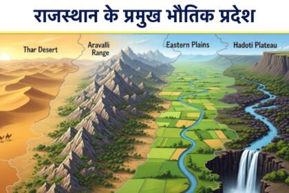 राजस्थान के भौतिक प्रदेश: Thars Desert, Aravalli, Plains, Plateau in Hindi