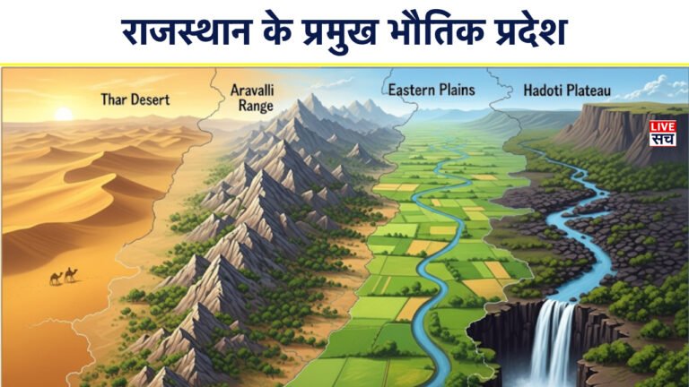राजस्थान के भौतिक प्रदेश: Thars Desert, Aravalli, Plains, Plateau in Hindi